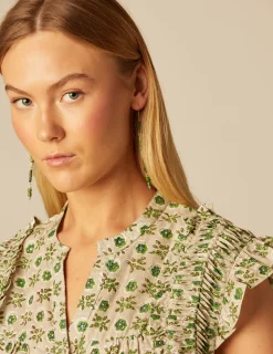 Nicoli Jumpsuits<GREEN FLORAL JUMPSUIT Verdes