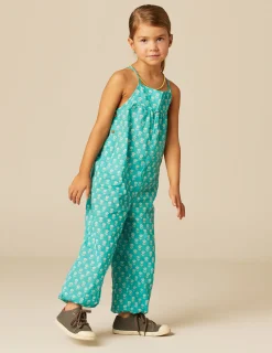 Nicoli Playsuits & Dungarees<GREEN FLORAL JUMPSUIT Verde turquesa