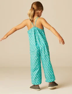 Nicoli Playsuits & Dungarees<GREEN FLORAL JUMPSUIT Verde turquesa