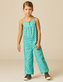 Nicoli Playsuits & Dungarees<GREEN FLORAL JUMPSUIT Verde turquesa