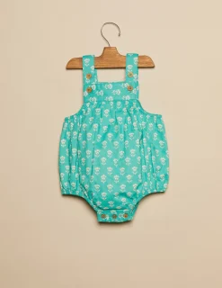 Nicoli Playsuits & Dungarees<GREEN FLORAL PLAYSUIT Verde turquesa