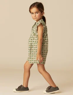 Nicoli Playsuits & Dungarees<GREEN FLORAL PLAYSUIT Verdes