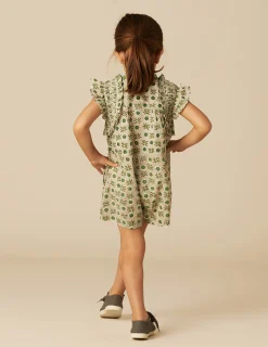 Nicoli Playsuits & Dungarees<GREEN FLORAL PLAYSUIT Verdes