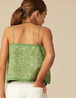 Nicoli Shirts<GREEN FLORAL SHIRT Azules claros