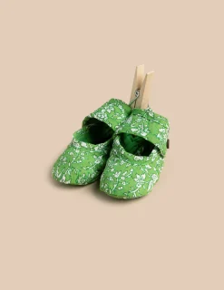 Nicoli Shoes<GREEN FLORAL SHOES Azules claros