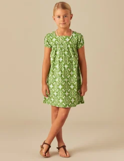 Nicoli Dresses<GREEN IKAT DRESS Verdes