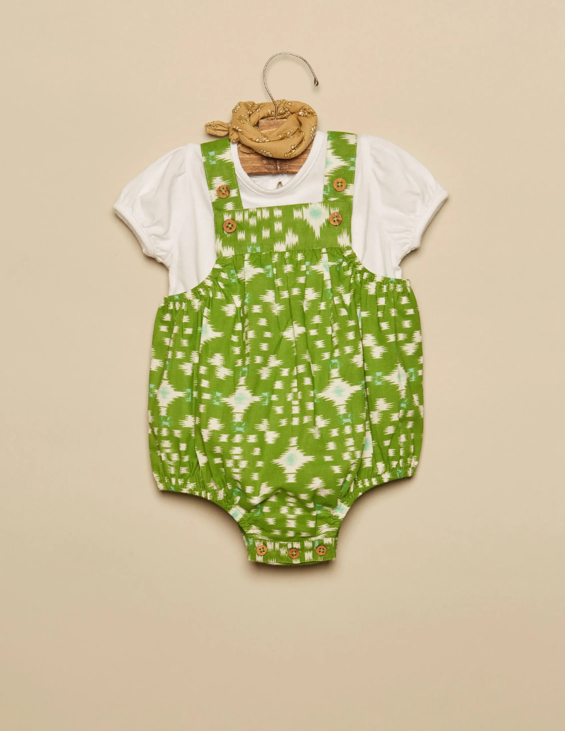 Nicoli Playsuits & Dungarees<GREEN IKAT PLAYSUIT Verdes