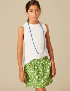 Nicoli Skirts<GREEN IKAT SKIRT Verdes