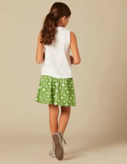 Nicoli Skirts<GREEN IKAT SKIRT Verdes