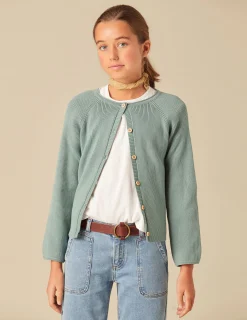 Nicoli Knitwear<GREEN JACKET Verdes claros