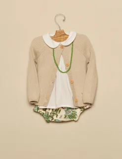 Nicoli Bloomers<GREEN LUREX FLORAL BLOOMERS Verdes