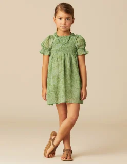 Nicoli Dresses<GREEN PRINT DRESS Verdes
