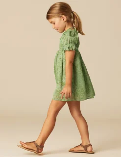 Nicoli Dresses<GREEN PRINT DRESS Verdes