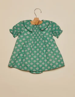 Nicoli Dresses<GREEN PRINT DRESS Verde turquesa