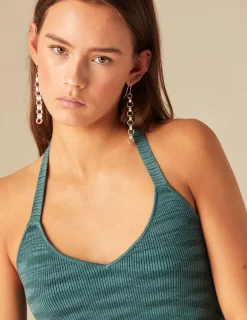 Nicoli Tops<GREEN STRAP TOP Verdes claros