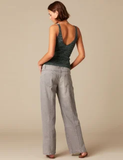 Nicoli Tops<GREEN STRAP TOP Verdes claros