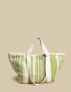 Nicoli Bags|Bags & Toiletry bags<GREEN STRIPED BAG Verdes
