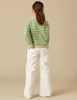 Nicoli Knitwear<GREEN STRIPED JUMPER Verdes