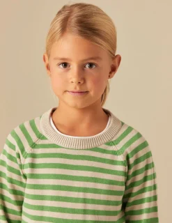 Nicoli Knitwear<GREEN STRIPED JUMPER Verdes