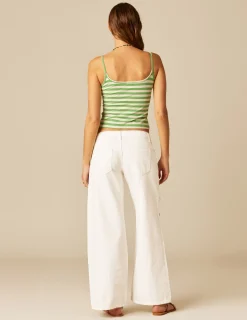 Nicoli T-shirts<GREEN STRIPED TOP Azules