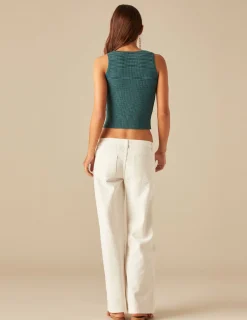 Nicoli Tops<GREEN TOP Verdes claros