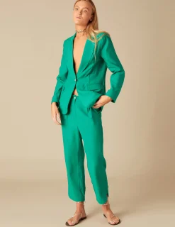 Nicoli Trousers<GREEN TROUSERS Amarillos