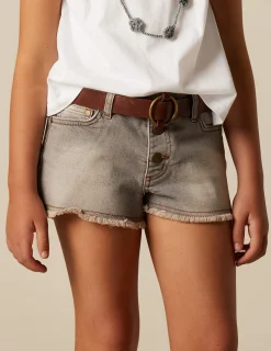 Nicoli Denim|Shorts<GREY DENIM SHORTS Azules claros