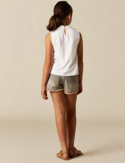 Nicoli Denim|Shorts<GREY DENIM SHORTS Azules claros