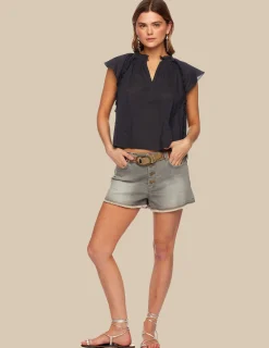 Nicoli Denim|Shorts<GREY DENIM SHORTS Azules claros