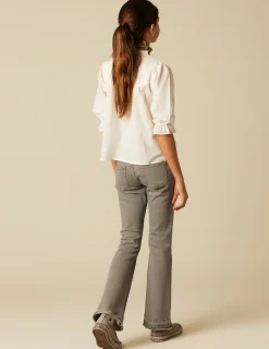 Nicoli Trousers|Denim<GREY FLARED JEANS Grises