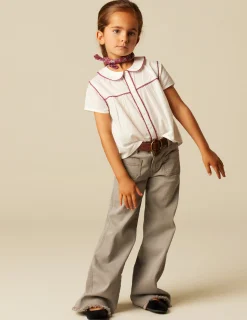 Nicoli Trousers|Denim<GREY POCKETS JEANS Azul vaquero