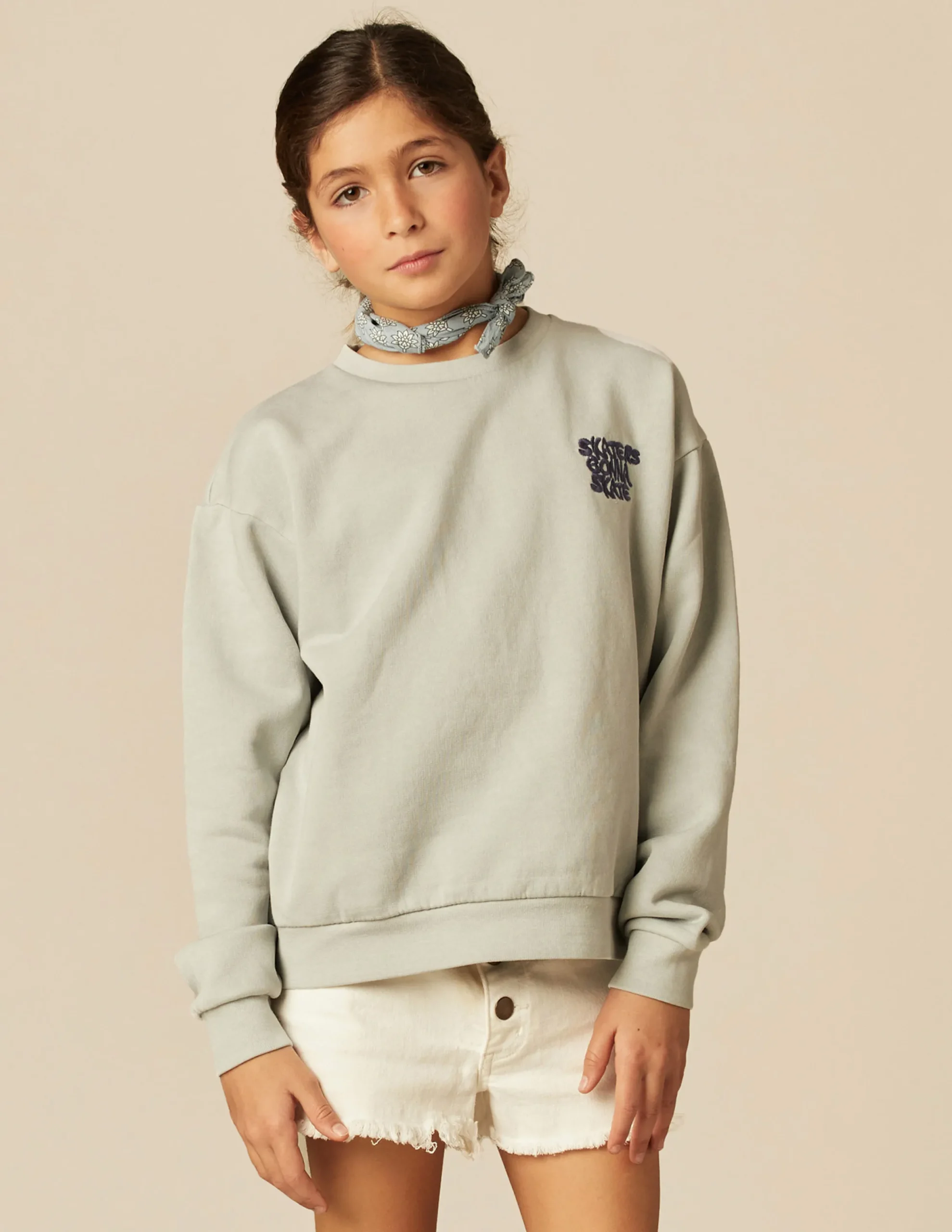 Nicoli Sweatshirts<GREY SKATE SWEATSHIRT Grises claros