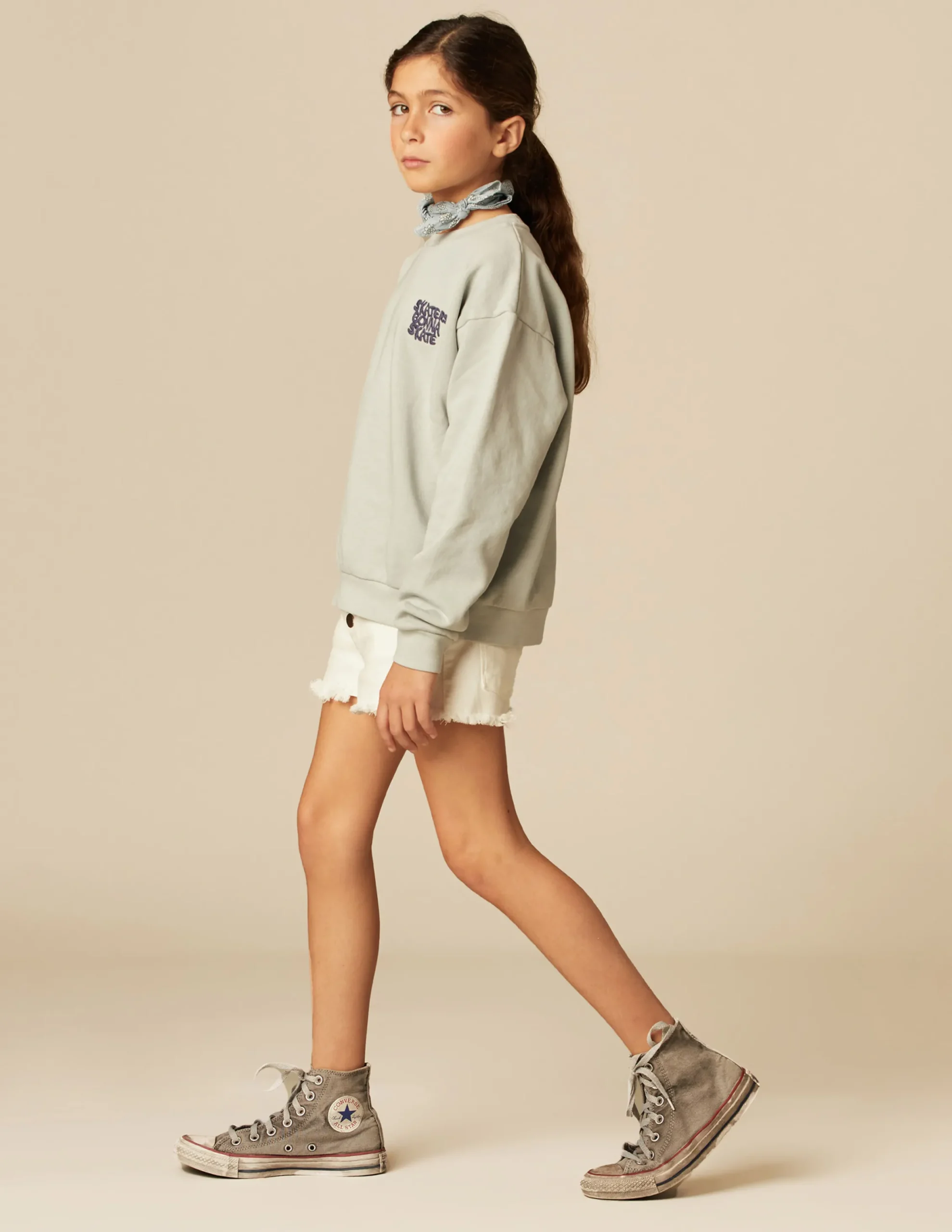 Nicoli Sweatshirts<GREY SKATE SWEATSHIRT Grises claros