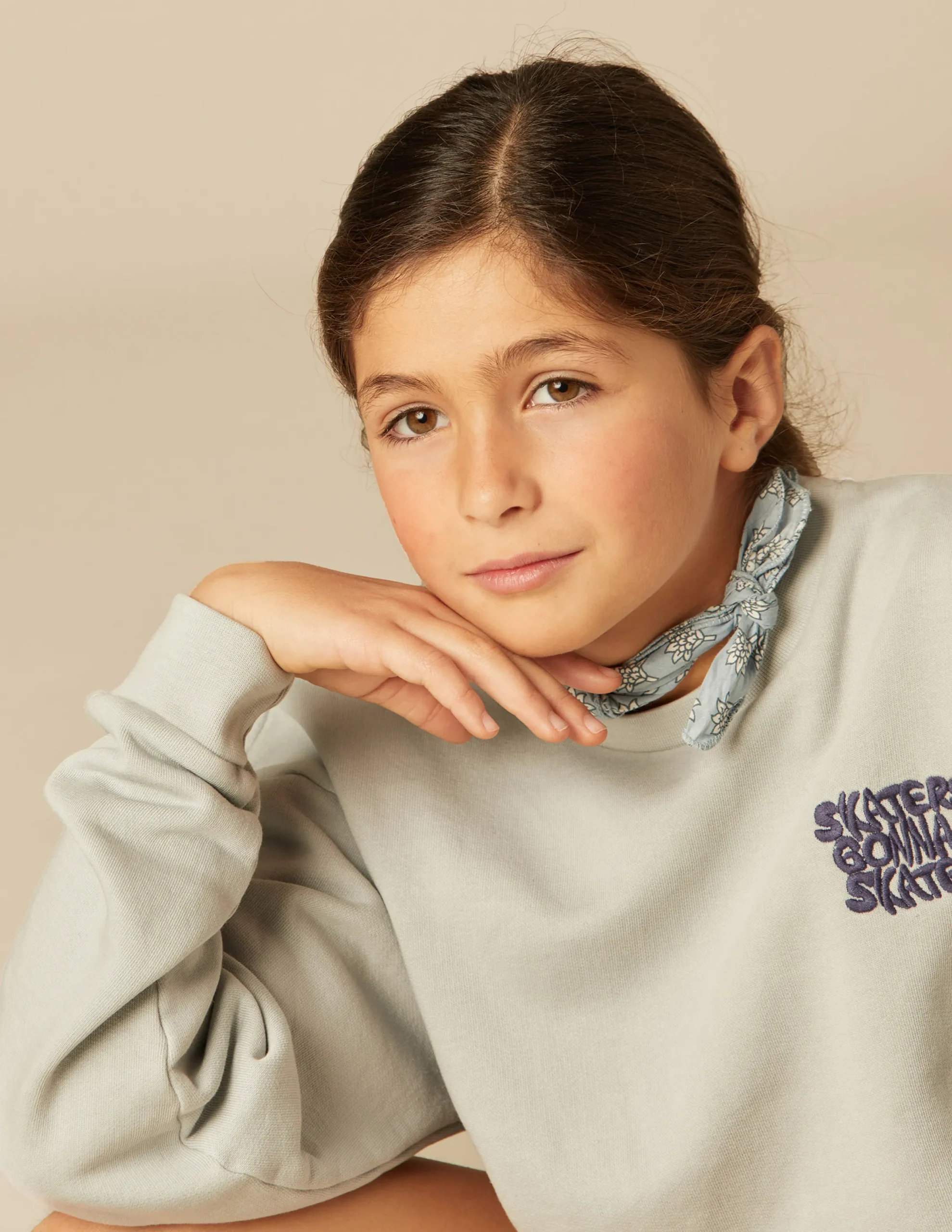 Nicoli Sweatshirts<GREY SKATE SWEATSHIRT Grises claros