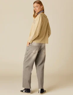 Nicoli Trousers|Denim<GREY STITCHED JEANS Grises