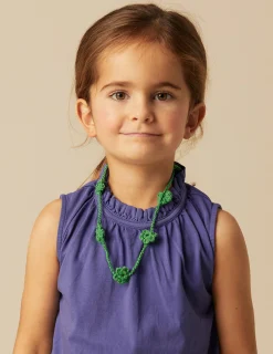 Nicoli T-shirts<INDIGO RUFFLE NECK T-SHIRT Blancos