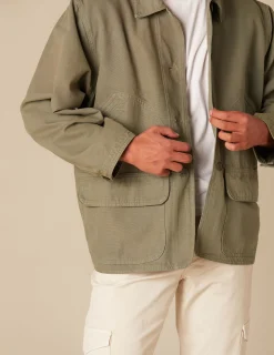 Nicoli Outerwear<KHAKI JACKET Verde caza