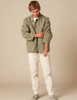 Nicoli Outerwear<KHAKI JACKET Verde caza