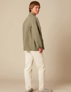 Nicoli Outerwear<KHAKI JACKET Verde caza