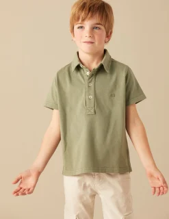 Nicoli Polos<KHAKI POLO SHIRT Fresa