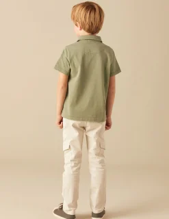 Nicoli Polos<KHAKI POLO SHIRT Fresa
