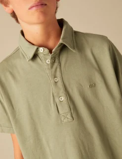 Nicoli Polos<KHAKI POLO SHIRT Fresa