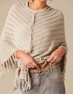 Nicoli Outerwear|Knitwear<KNIT PONCHO Arena