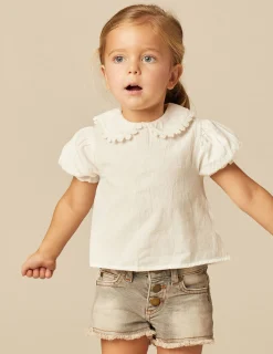 Nicoli Shirts<LACE COLLAR SHIRT Blancos