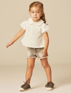 Nicoli Shirts<LACE COLLAR SHIRT Blancos