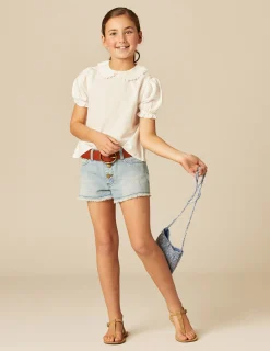 Nicoli Shirts<LACE COLLAR SHIRT Blancos