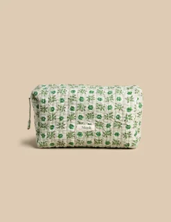Nicoli Bags & Toiletry bags|Bags & Cases<LARGE GREEN FLORAL VANITY CASE Verdes