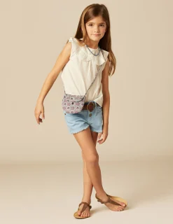 Nicoli Denim|Shorts<LIGHT BLUE DENIM SHORTS Azules claros