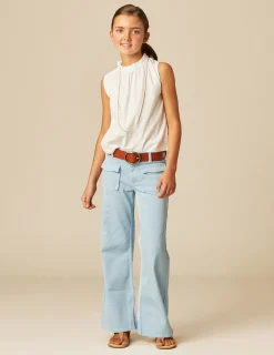 Nicoli Trousers|Denim<LIGHT BLUE FLAP POCKET JEANS Verdes