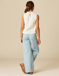 Nicoli Trousers|Denim<LIGHT BLUE FLAP POCKET JEANS Verdes